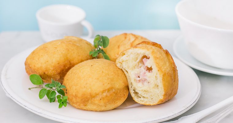 Bomboloni di Patate con Prosciutto Cotto e Scamorza