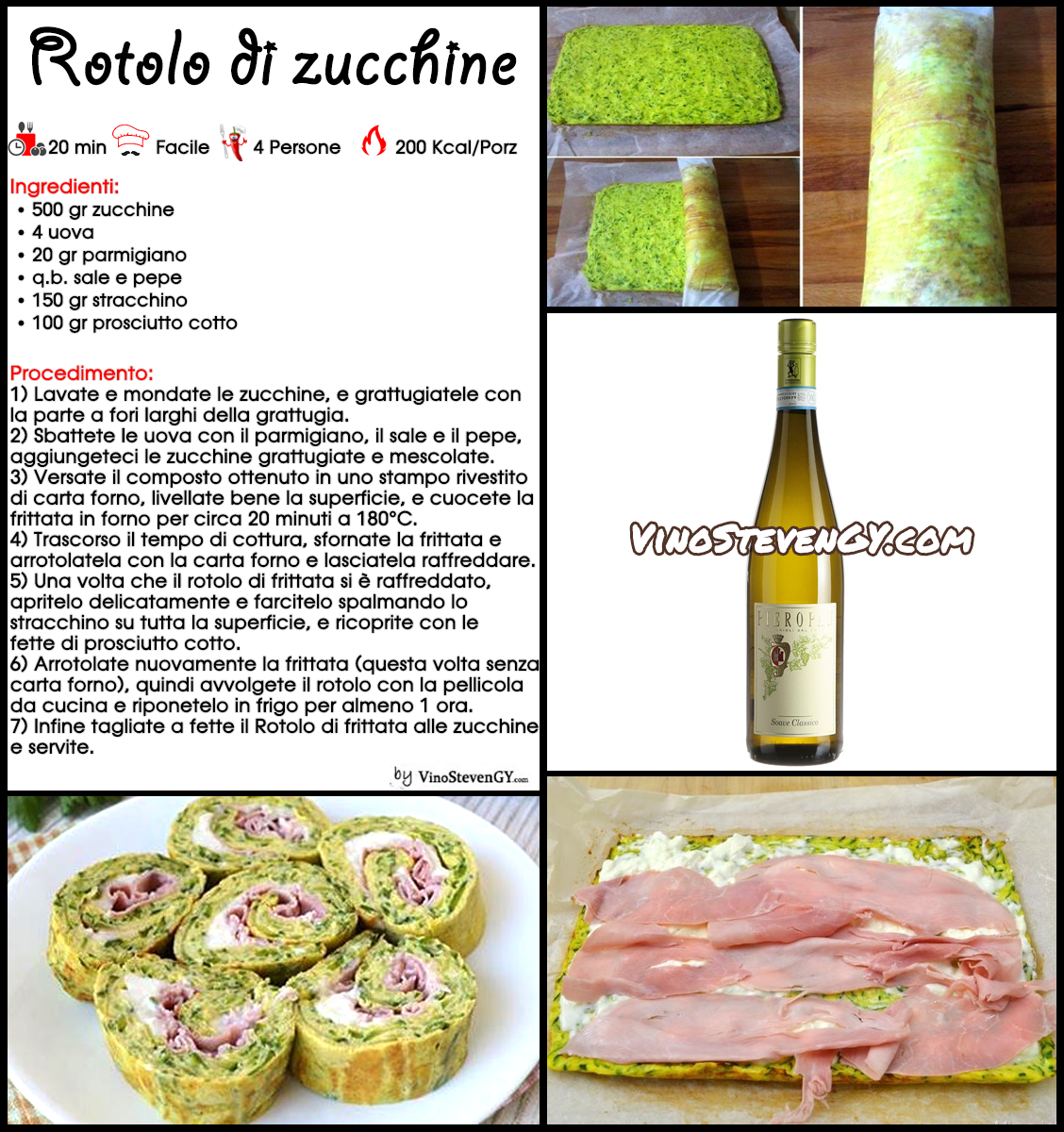 Rotolo di zucchine ripieno di stracchino e prosciutto cotto-uova--fotoricetta-rostivendolo-StevenGY
