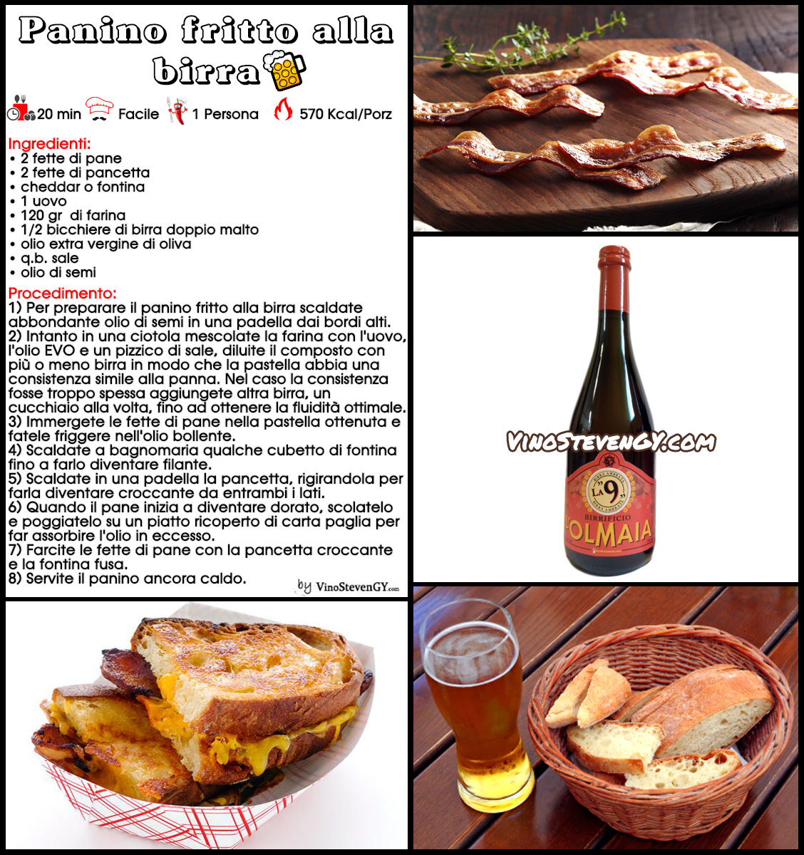 Panino fritto alla birra fotoricetta - il rostivendolo - StevenGY