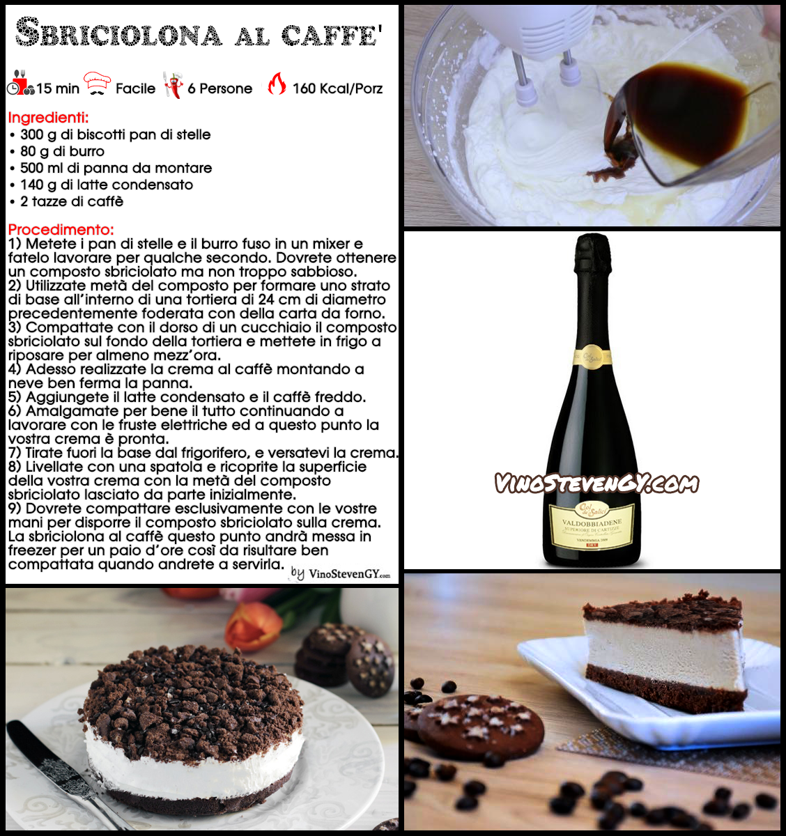 Sbriciolona al caffe - fotoricetta - torta senza cottura - ilRostivendolo - StevenGY
