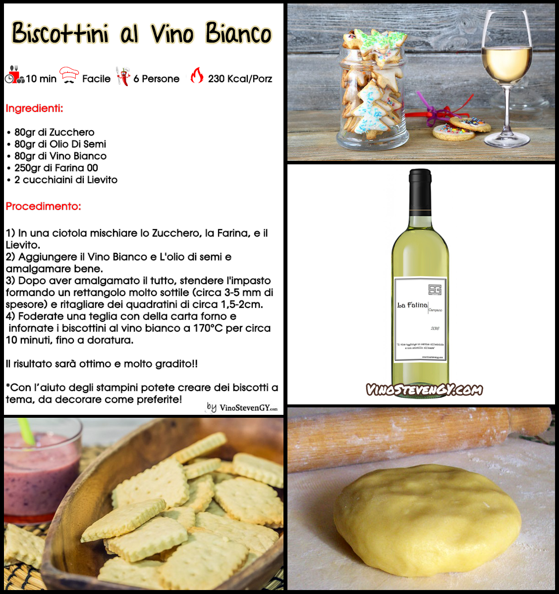 Biscottini al vino bianco - fotoricetta senza burro e uova - Il Rostivendolo - StevenGY
