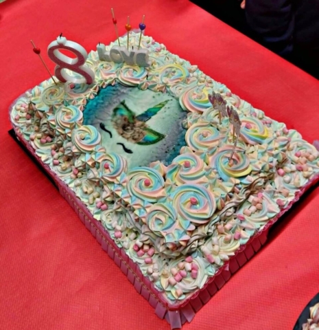 torta compleanno unicorno arcobaleno