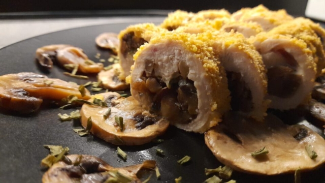 ricetta sushi di carne con pollo e funghi