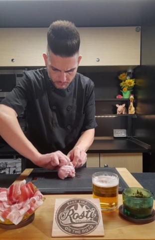 ricetta pollo marinato alla birra e rigatino toscano