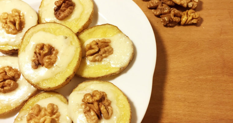Sfogliette di Patate con Gorgonzola e Noci