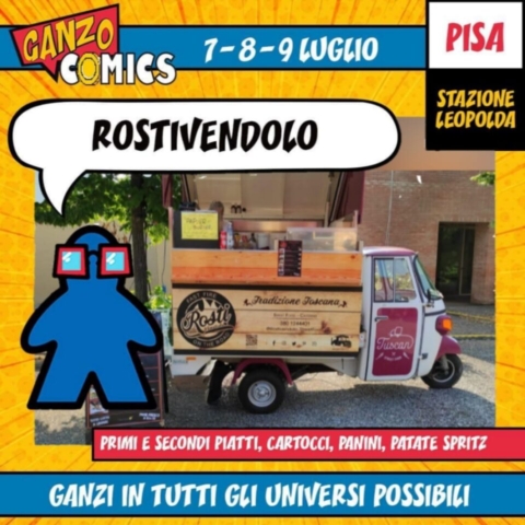 Rostivendolo Ganzo Comics - Ape Food Truck - Toscana Pisa