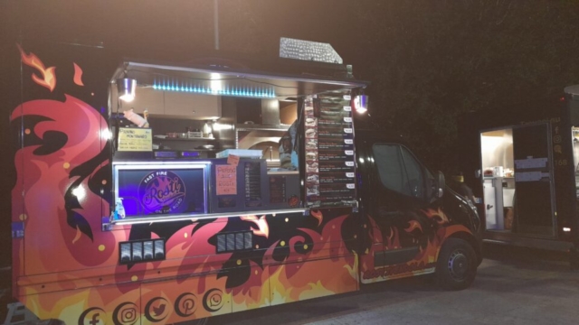 food truck fiamme pisa toscana rostivendolo